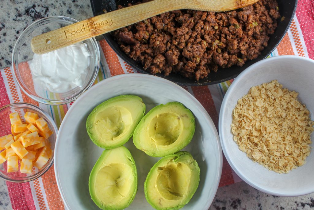 Air Fryer Taco Stuffed Avocados