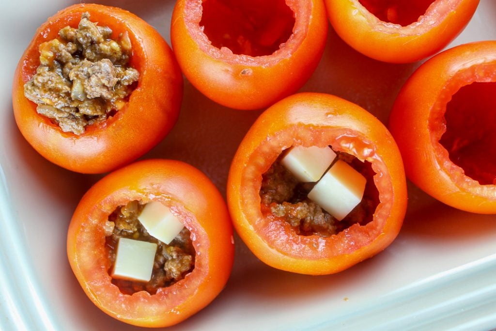 Baked Taco Stuffed Tomatoes