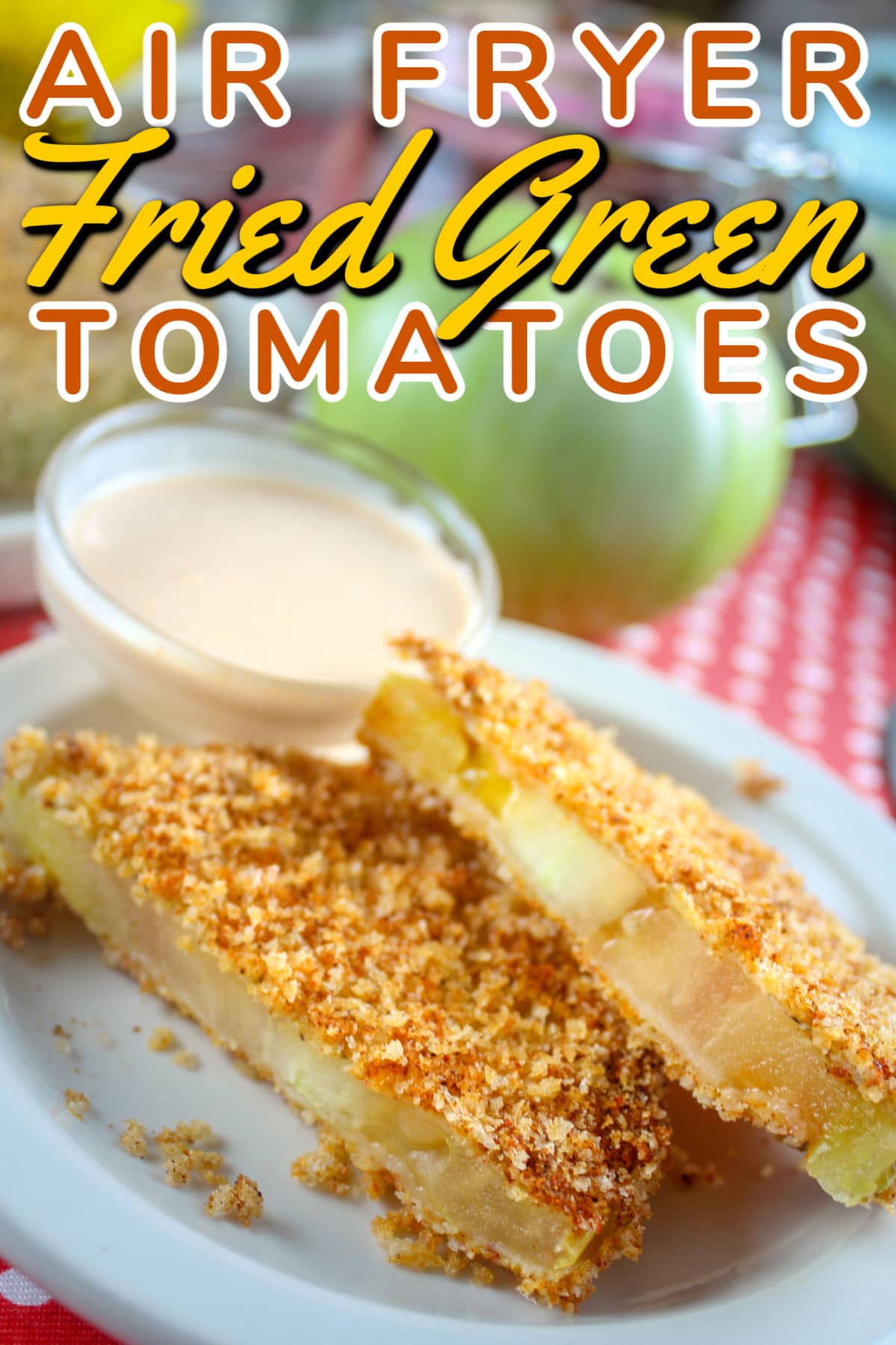 Fried Green Tomatoes are a staple in the south and I always make sure to snag some when I head to Alabama to visit my friends. I saw some beautiful green tomatoes at the farmers market and decided to make them at home - of course in my air fryer!  via @foodhussy