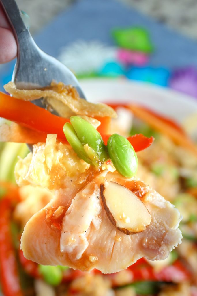 Copycat Panera Spicy Thai Salad with Chicken