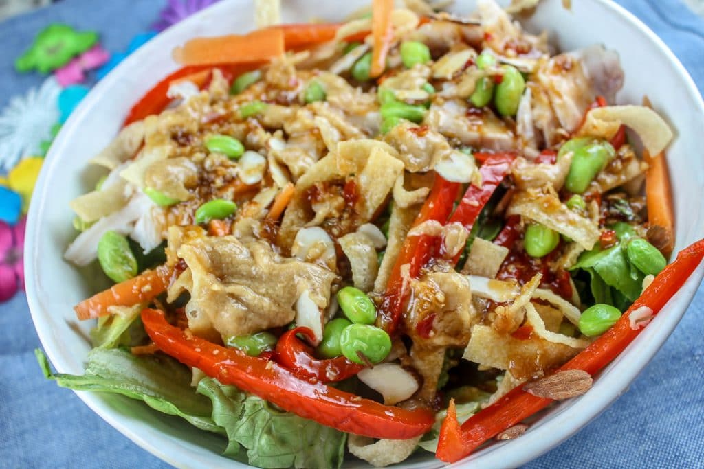 Copycat Panera Spicy Thai Salad with Chicken