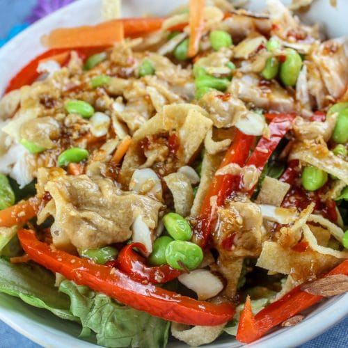 Copycat Panera Spicy Thai Salad with Chicken