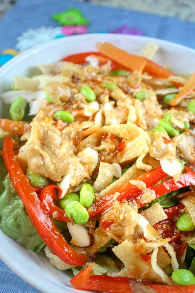 Copycat Panera Spicy Thai Salad with Chicken
