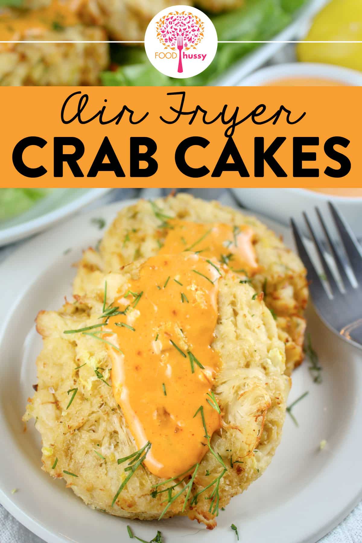 Air fryer crab cakes are so crabby and delicious - you'll never want them in a restaurant again! Plus - they're fast and easy to make! I love making them at home because I can put tons of crab meat in them.  via @foodhussy