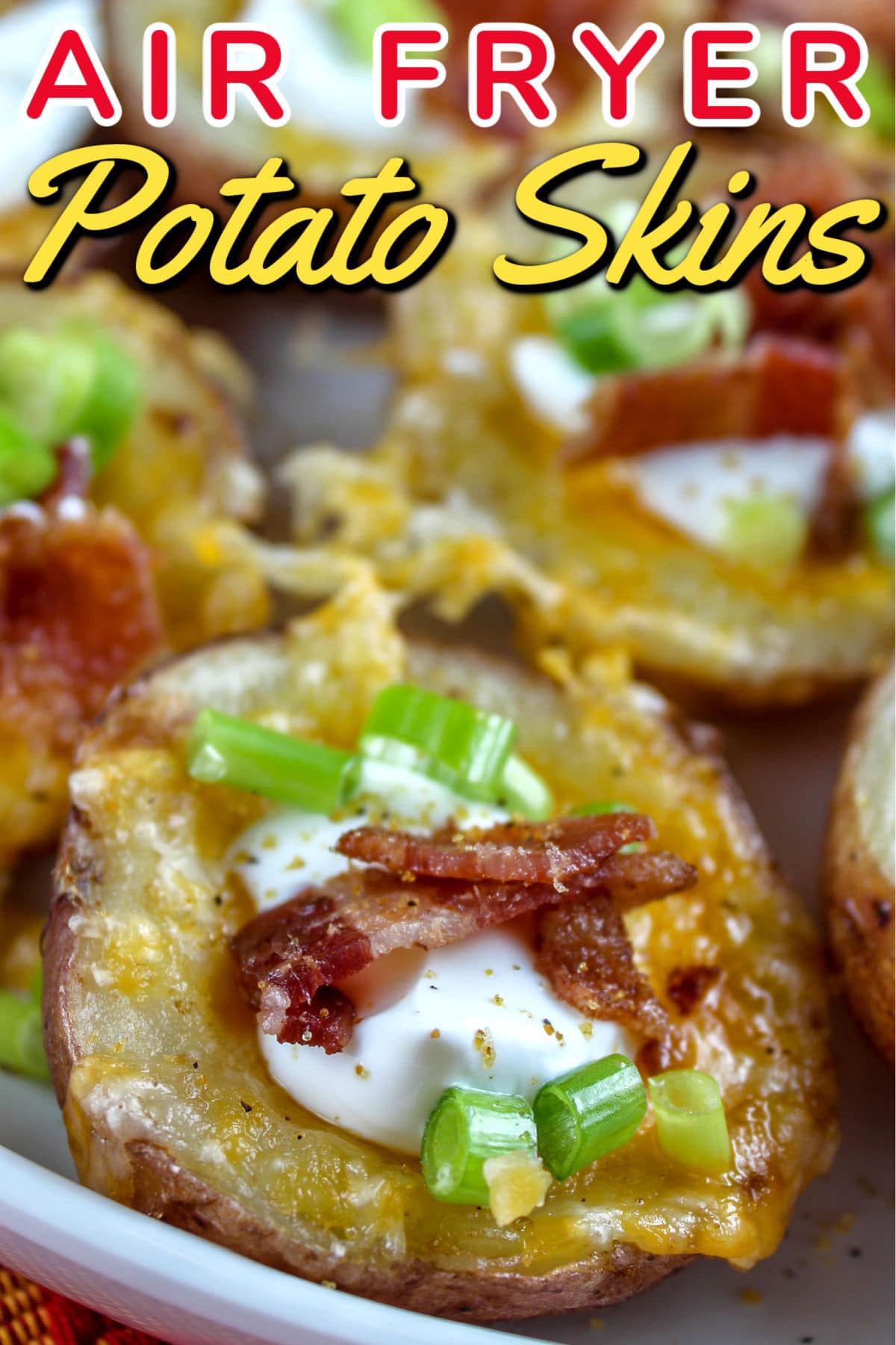 I'm a SUCKER for potato skins - I mean - what's not to love? I've never made them at home - until now! These air fryer potato skins are so much quicker and man on man - I can tell you - I ate the whole plateful. Oye! Cheese, bacon, sour cream - I'm hungry again already!  via @foodhussy