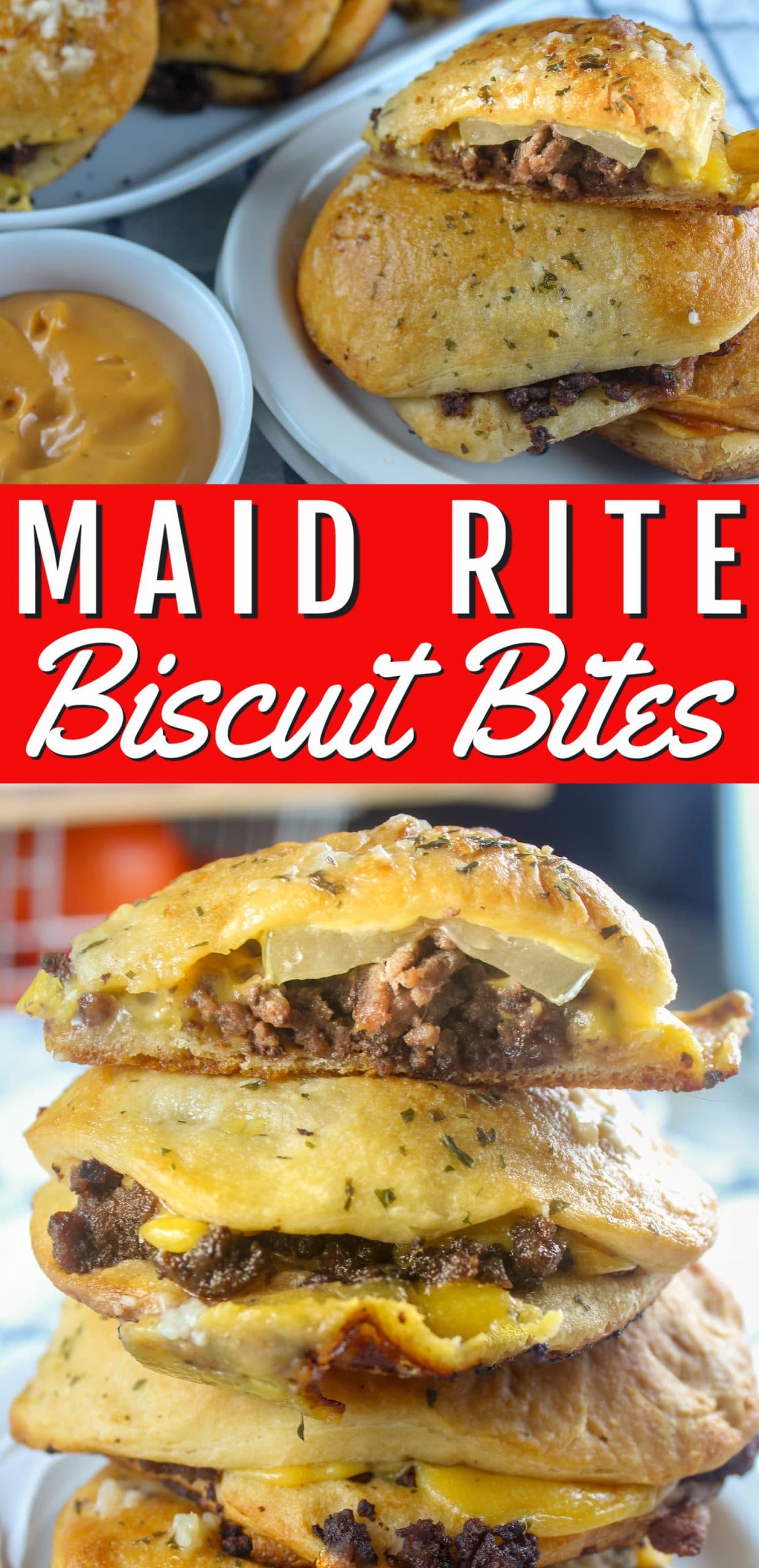 Maid Rites are my hometown favorite meal - I've been eating them since I could chew! These Maid Rite Biscuit Bites are a delicious take on the traditional sandwich made with a can of biscuits and some garlic butter - so good!!!  via @foodhussy