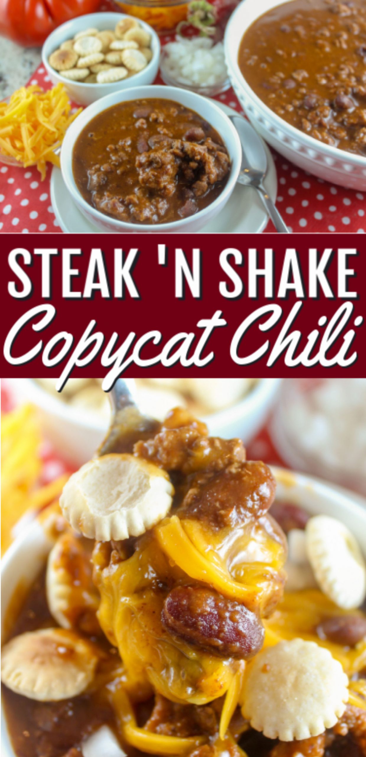 Steak 'N Shake chili is my all-time favorite restaurant chili! It's got a really specific THICK texture - almost a sauce - that is unlike any other. And - after three tries - I FIGURED IT OUT!! I finally made a copycat recipe that is identical to Steak 'N Shake chili! via @foodhussy