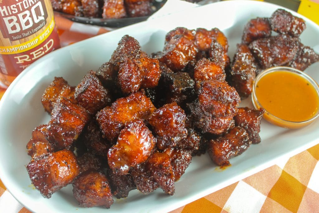 Smoked Pork Belly Burnt Ends