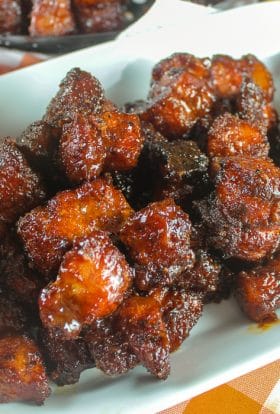 Smoked Pork Belly Burnt Ends