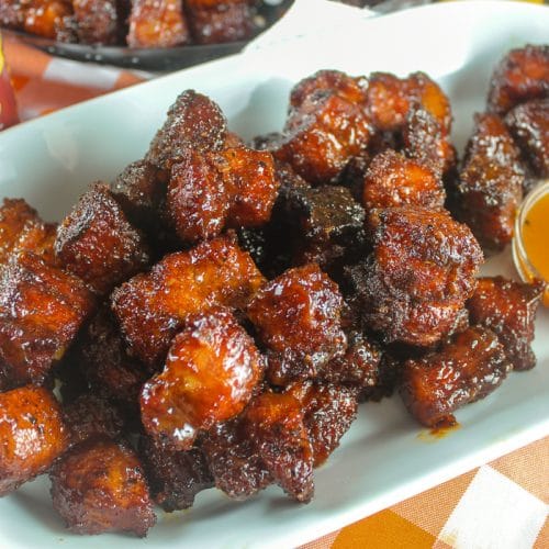 Smoked Pork Belly Burnt Ends