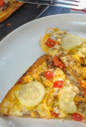 Copycat Dominos Cheeseburger Pizza