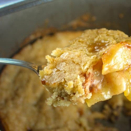 Dutch Oven Apple Cobbler