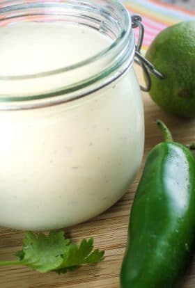 Copycat Chuy's Creamy Jalapeno Ranch Dressing