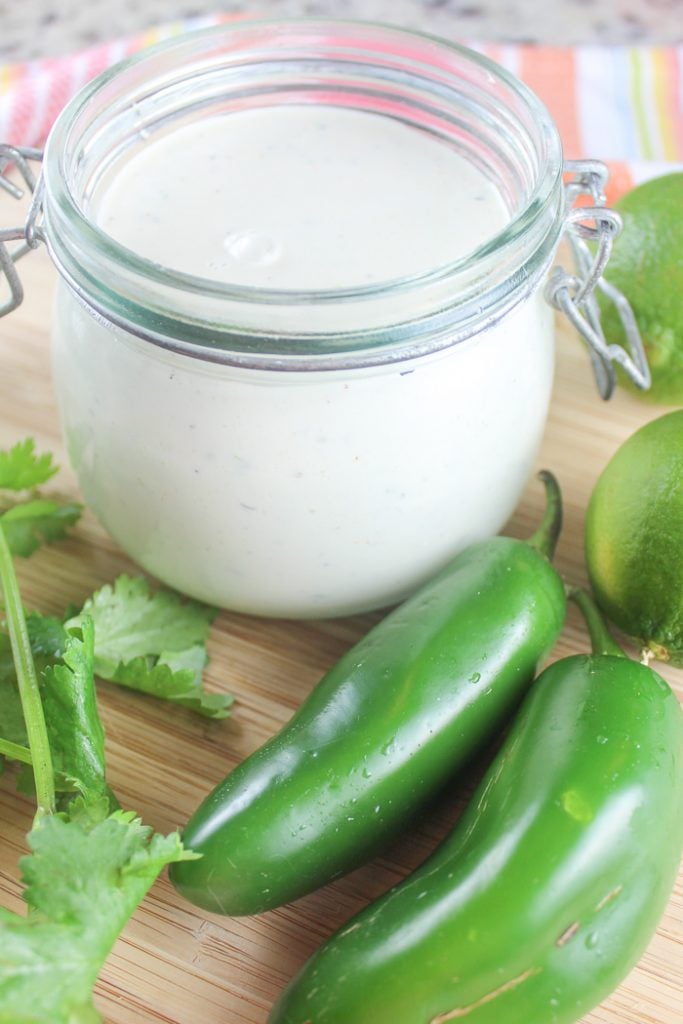 Copycat Chuy's Creamy Jalapeno Ranch Dressing