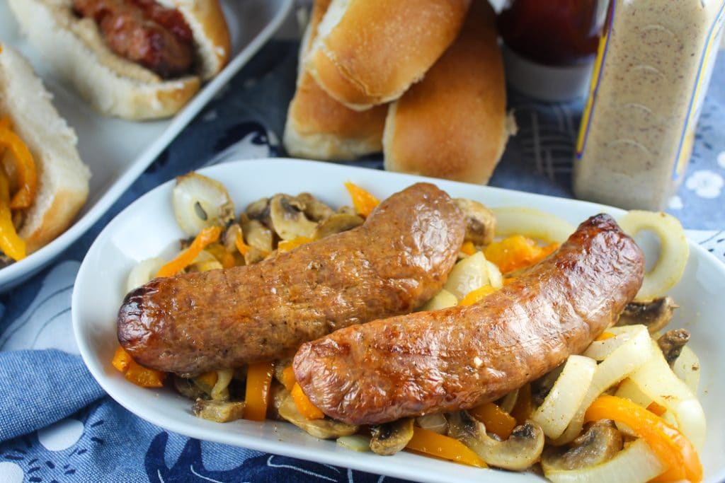 Air Fryer Italian Sausage and Peppers