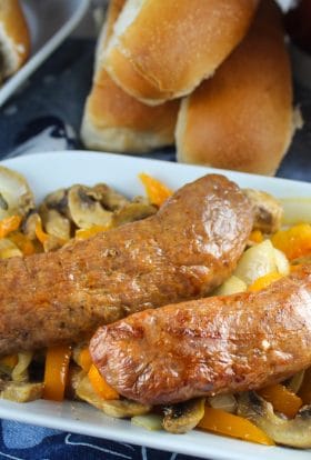 Air Fryer Italian Sausage and Peppers