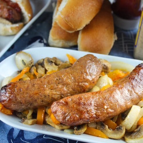 Air Fryer Italian Sausage and Peppers