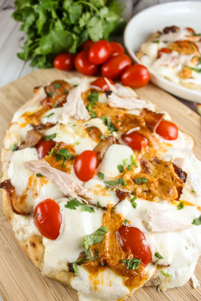 Copycat Panera Flatbread Pizza Chipotle Chicken & Bacon The Food Hussy