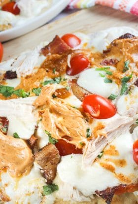 Copycat Panera Chipotle Chicken & Bacon Flatbread Pizza