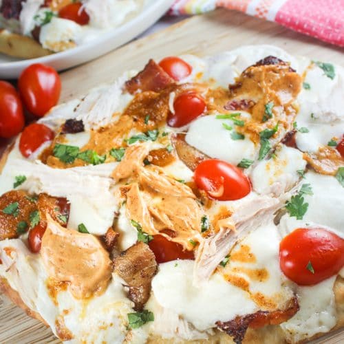 Copycat Panera Chipotle Chicken & Bacon Flatbread Pizza