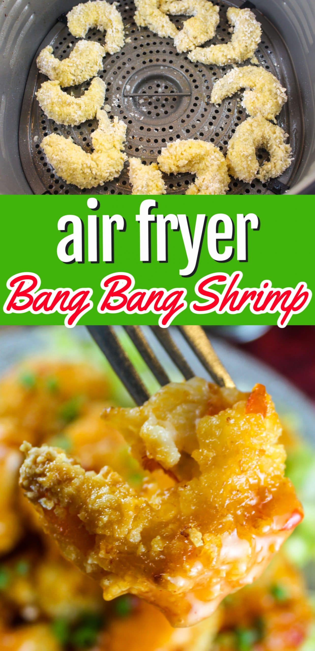 Air Fryer Bang Bang Shrimp is such a fun shrimp dish! You can eat them on their own or pop them in tortillas for some tacos. It's also easy to make - and a little messy - which come on - is the fun part!  via @foodhussy