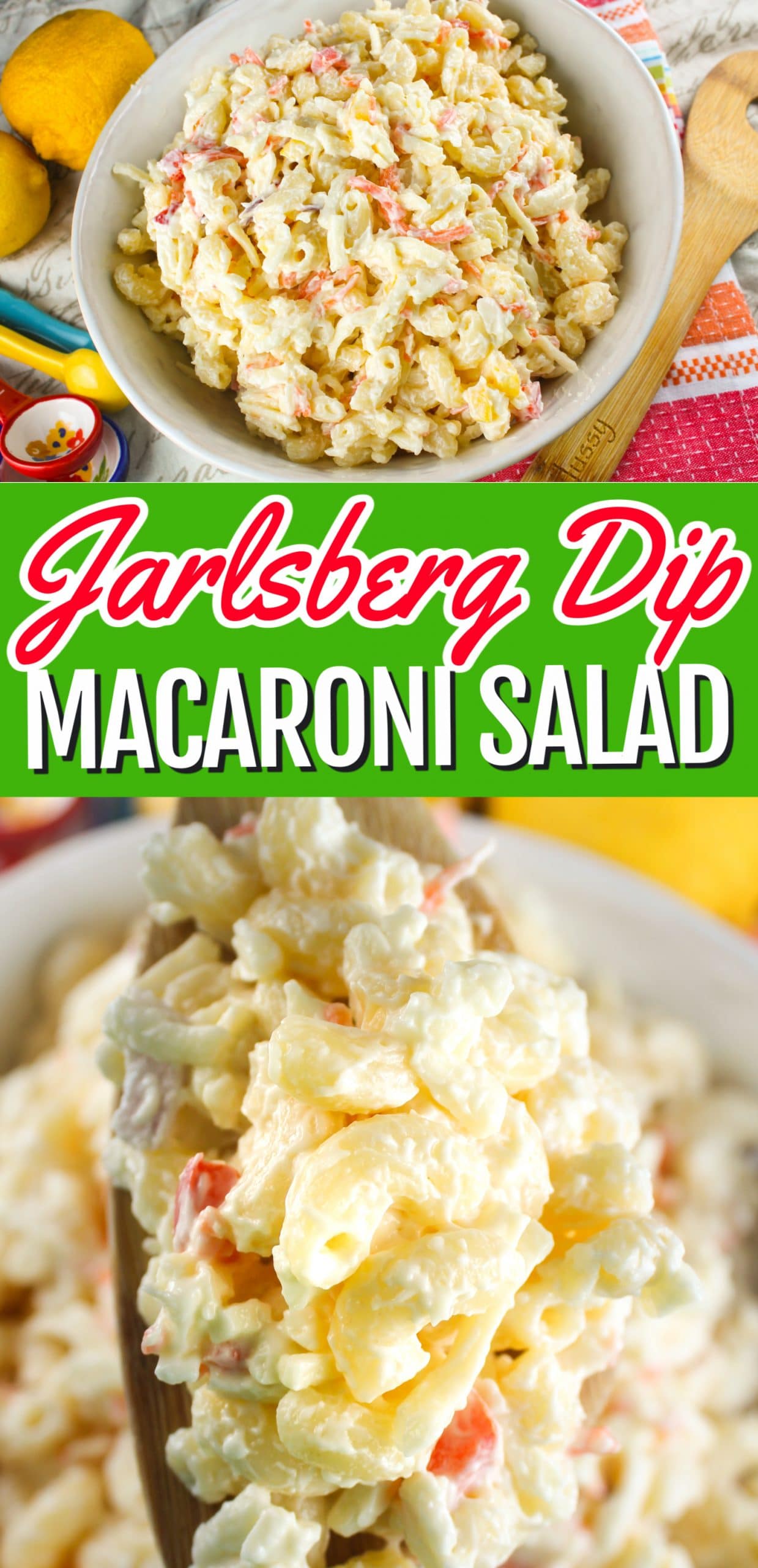 With the holidays fast approaching, quick and easy side dishes are always needed! This Jarlsberg Dip Macaroni Salad is going to be a sure fire hit at your dinner table! Plus it's SO SIMPLE to make! via @foodhussy