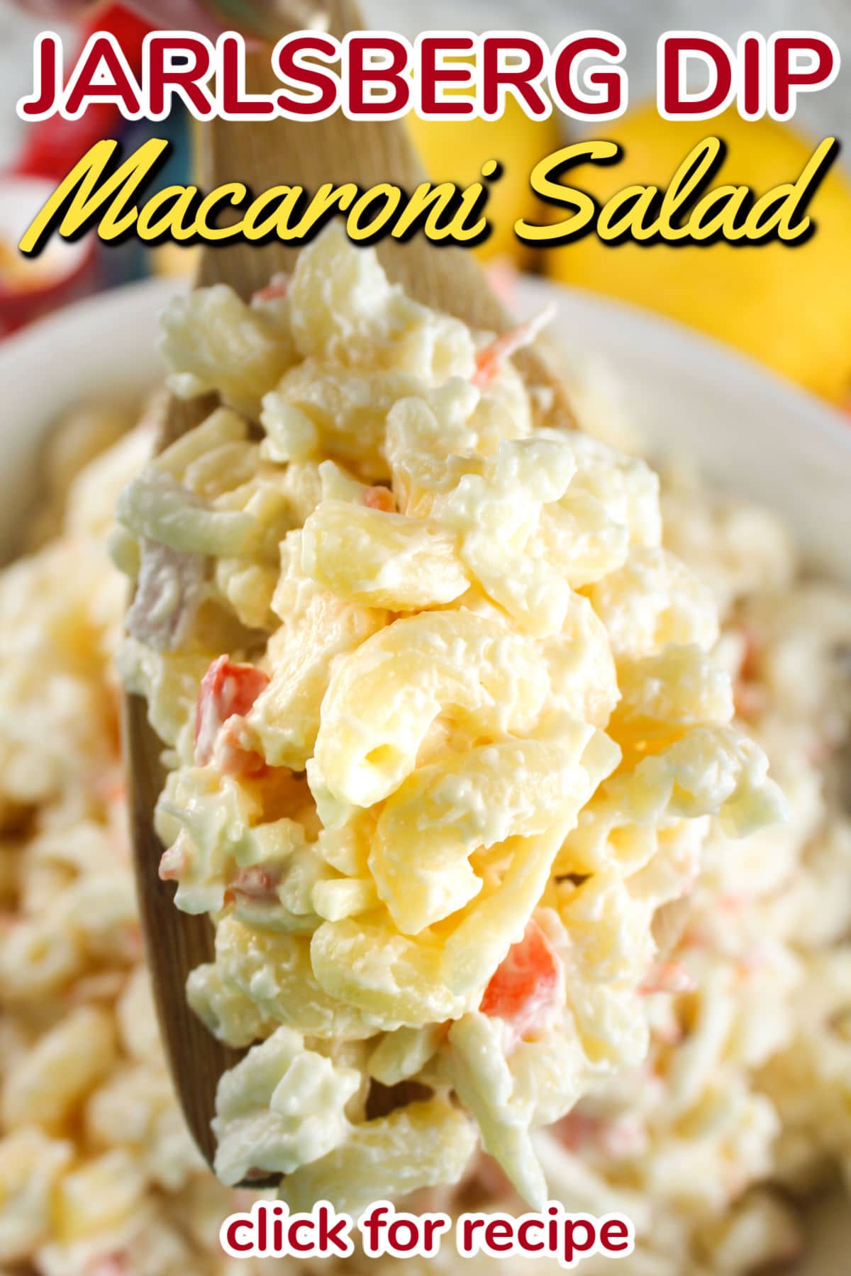 With the holidays fast approaching, quick and easy side dishes are always needed! This Jarlsberg Dip Macaroni Salad is going to be a sure fire hit at your dinner table! Plus it's SO SIMPLE to make! via @foodhussy