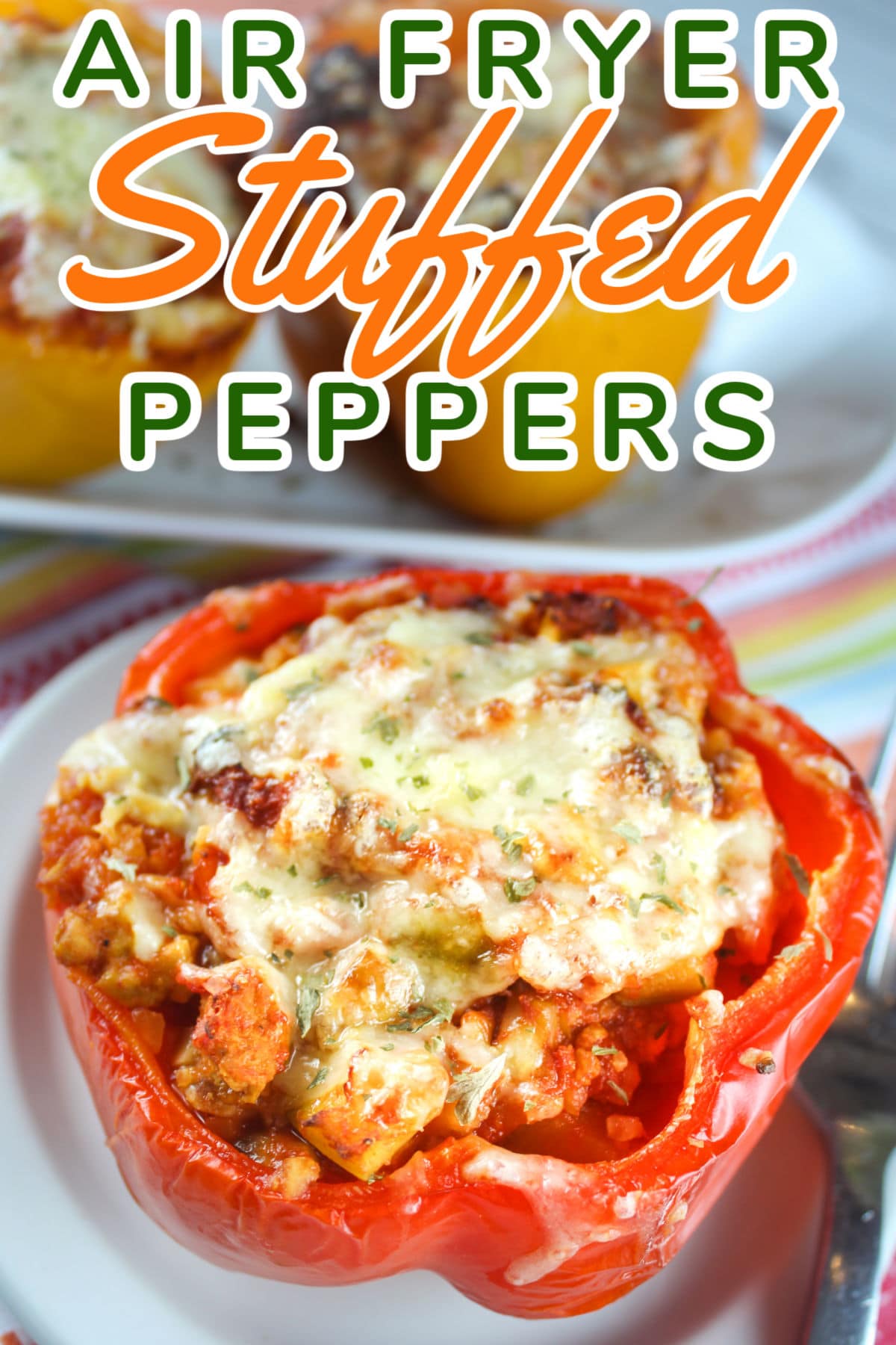 It's a new year and that means HEALTHY food starts today! These Air Fryer Stuffed Peppers are also made for Weight Watchers! You won't believe that 1 1/2 peppers are only 1-2 points (depending on your plan) and for those not on WW - I'll tell you - they are delicious AND HEALTHY! via @foodhussy