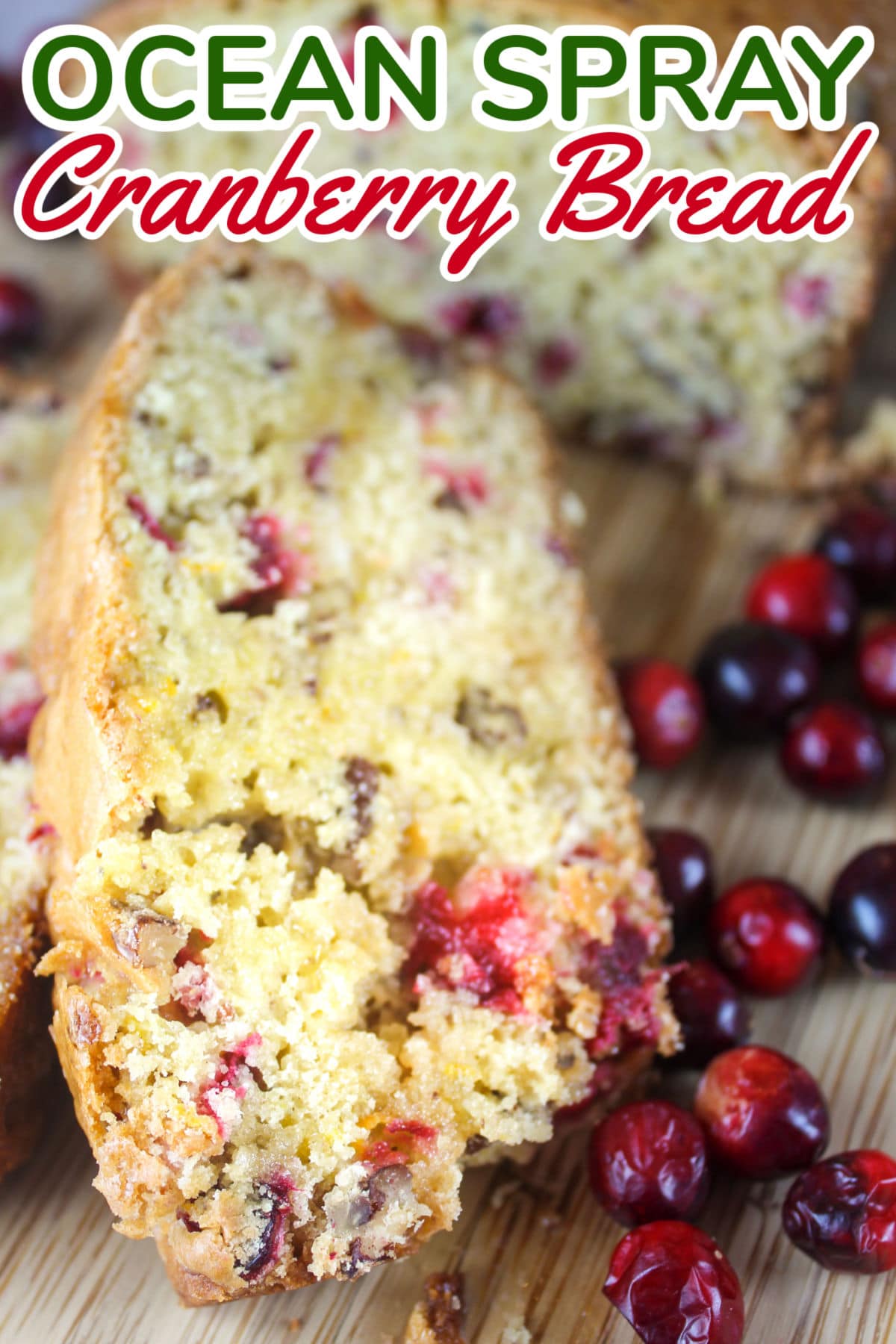 Every holiday season I get a couple bags of cranberries and load up on all my favorite recipes, including this Ocean Spray Cranberry Nut Bread. Just baking it makes the whole house smell like Christmas is on its way!  via @foodhussy
