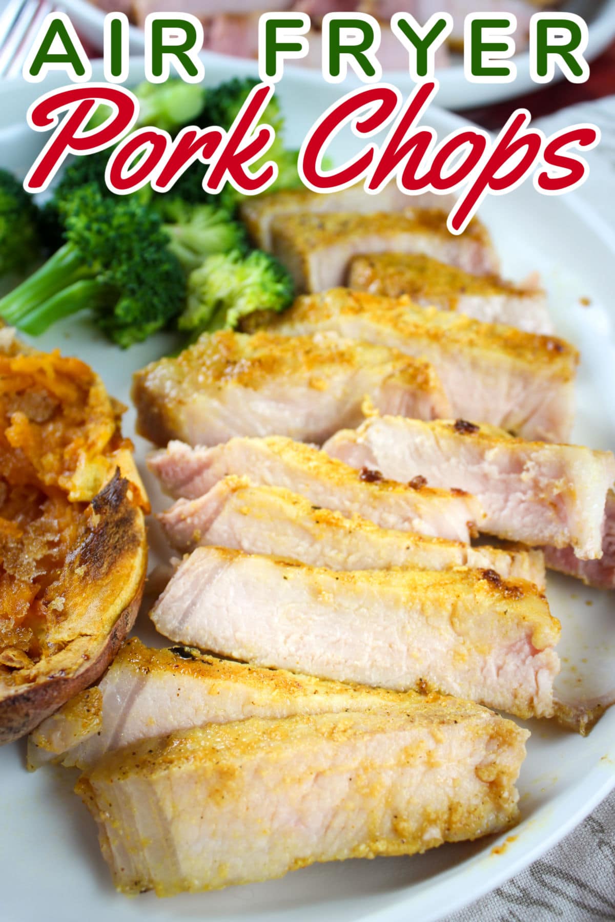 Air Fryer Pork Chops are a game-changer! There's no mess and you can't mess them up! I found a great deal on pork chops a few weeks ago - so I brought them home and portioned them out and popped them in my deep freeze!  via @foodhussy
