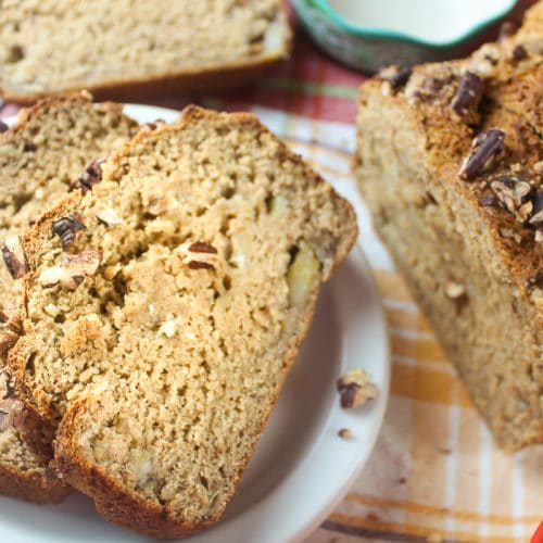 Sugar Crusted Banana Walnut Bread | Heather Likes Food