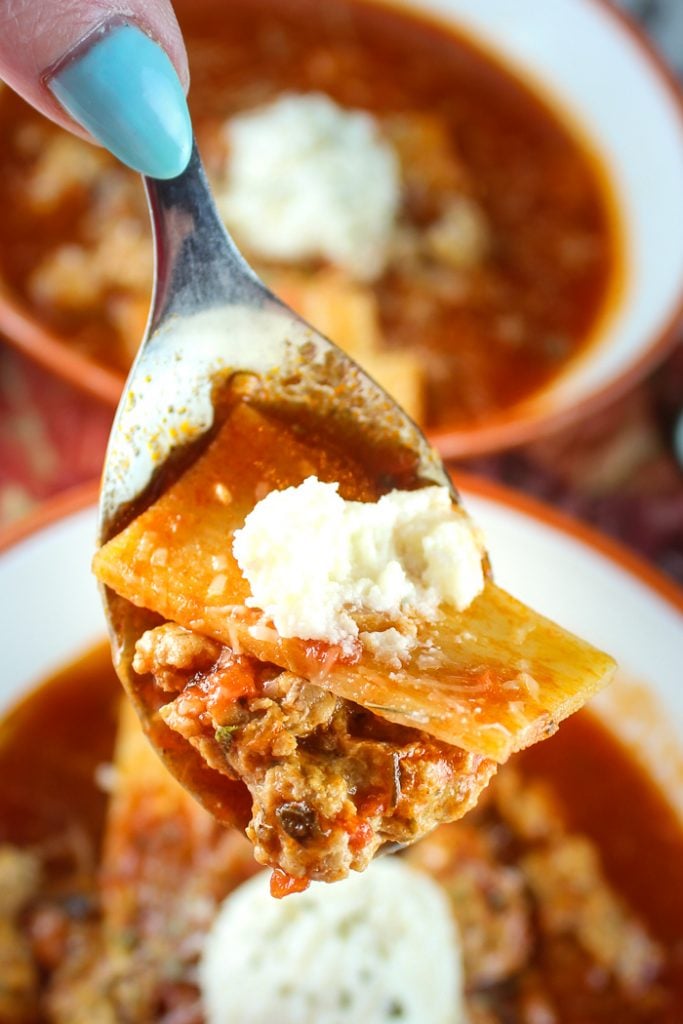 Weight Watchers Lasagna Soup - The Food Hussy