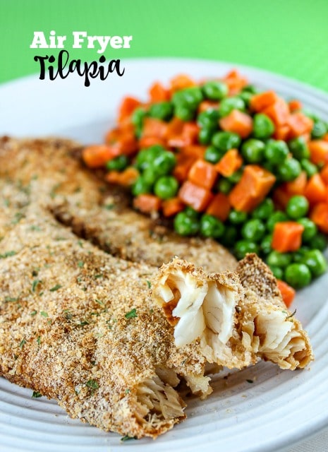 Air fryer tilapia is so simple and easy! It’s a fish you can’t screw up and it cooks quickly because it’s thin. I love it! I used a light breading and made a flavorful crunchy fish dinner in minutes!
 via @foodhussy