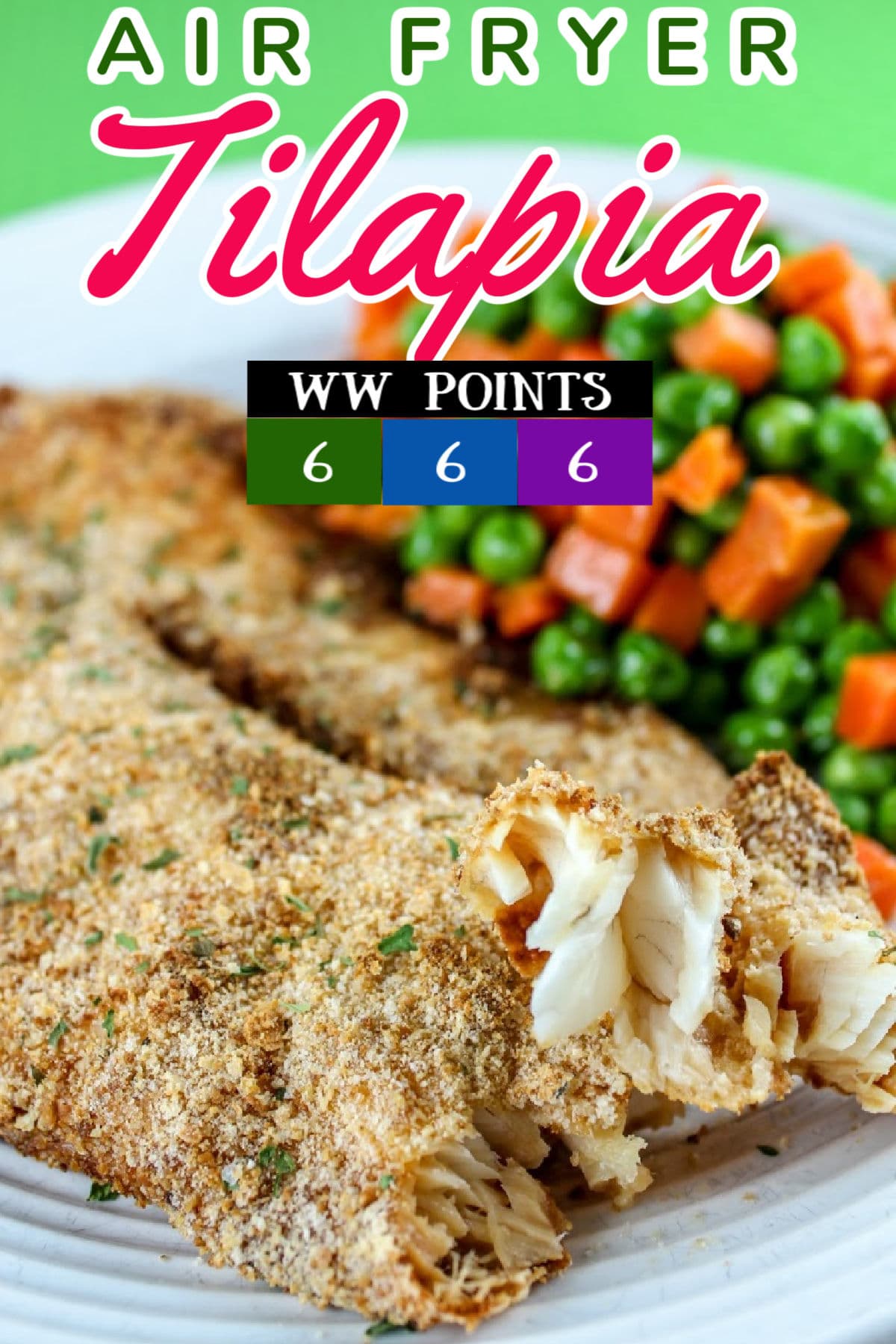 Air fryer tilapia is so simple and easy! It’s a fish you can’t screw up and it cooks quickly because it’s thin. I love it! I used a light breading and made a flavorful crunchy fish dinner in minutes! via @foodhussy