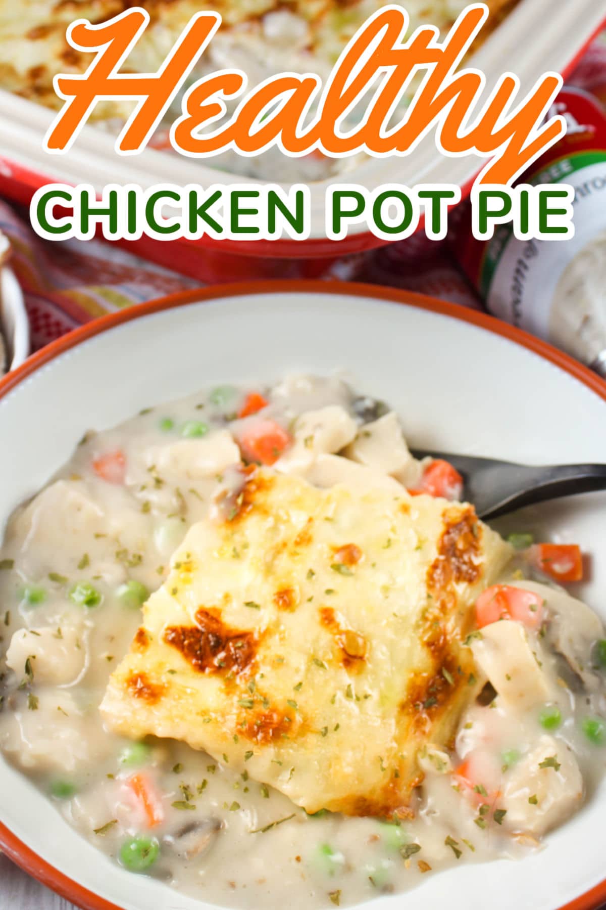 Weight Watchers Chicken Pot Pie is a new favorite for me! I have loved Chicken Pot Pie since I was a little kid and just figured I couldn't have it on WW - but I found a way! This has the same comforting creamy filling but a lot less calories and fat.  via @foodhussy