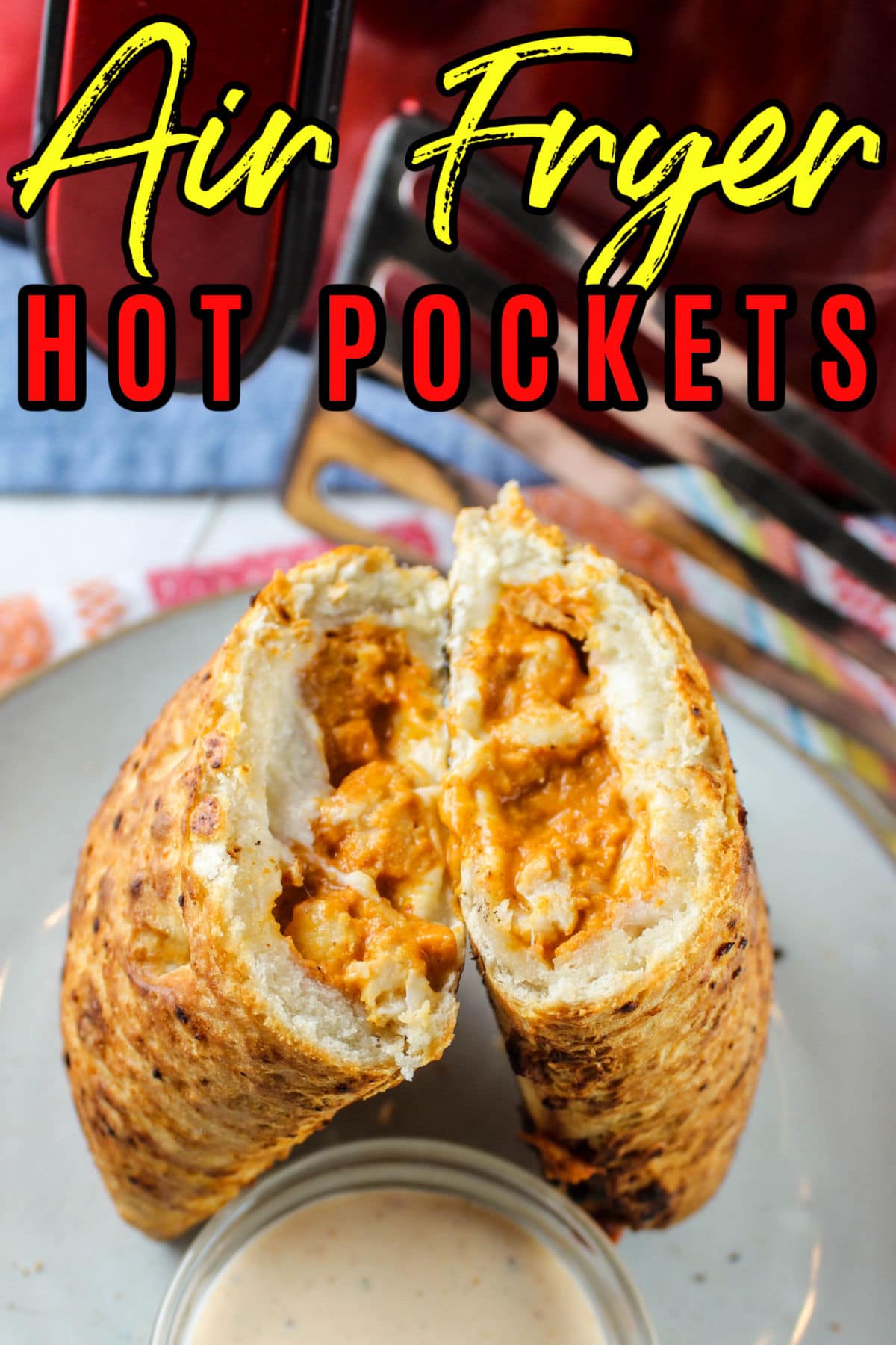 Making Hot Pockets in your Air Fryer just kicked your lunch game up a notch! I've been working from home for over a year now and some days I just don't have time to cook a full meal - so I go to the freezer and grab something!  via @foodhussy