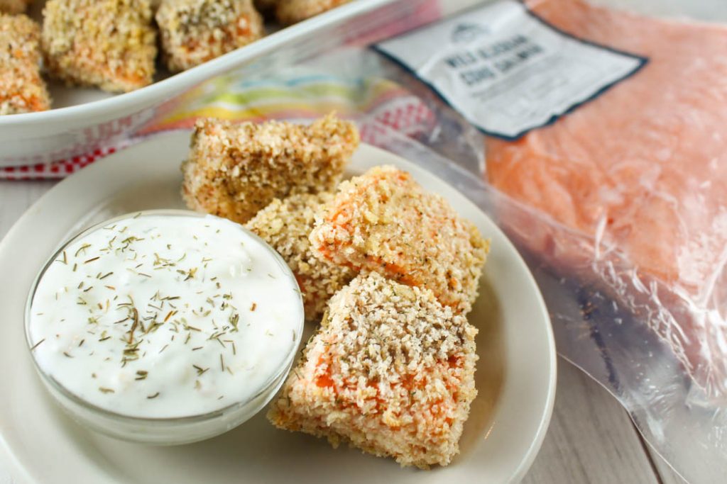 Air Fryer Salmon Nuggets