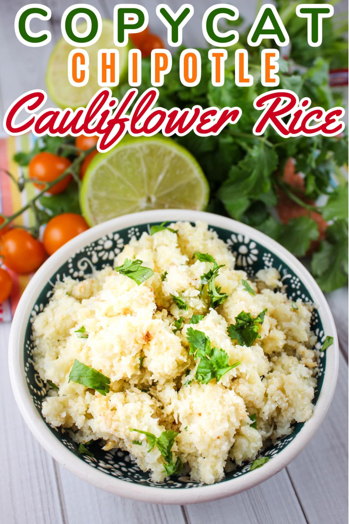 Copycat Chipotle Cauliflower Rice sure has saved the day in my house! I made this cauliflower rice in about 10 minutes and it's super tasty!  via @foodhussy