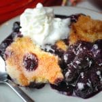 Dutch Oven Blueberry Cobbler