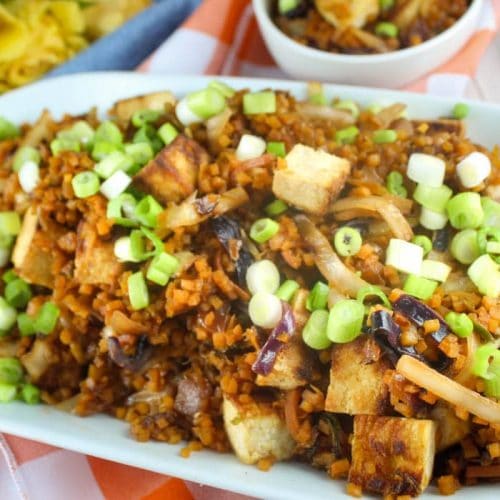 Butternut Squash Fried Rice with Crispy Tofu