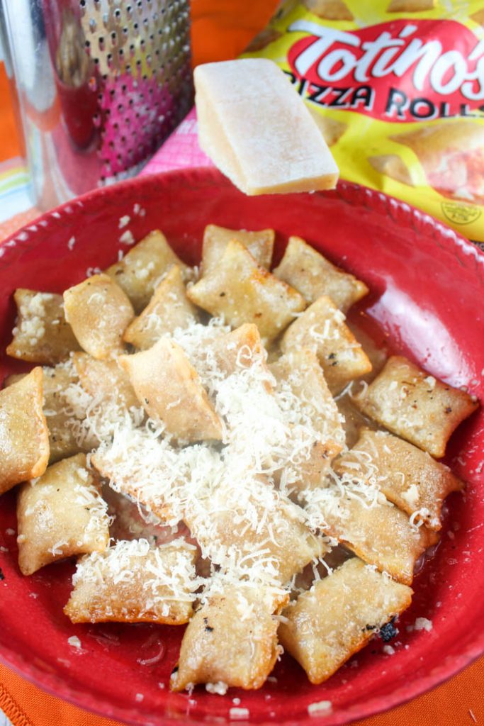 Air Fryer Pizza Rolls with Garlic Butter