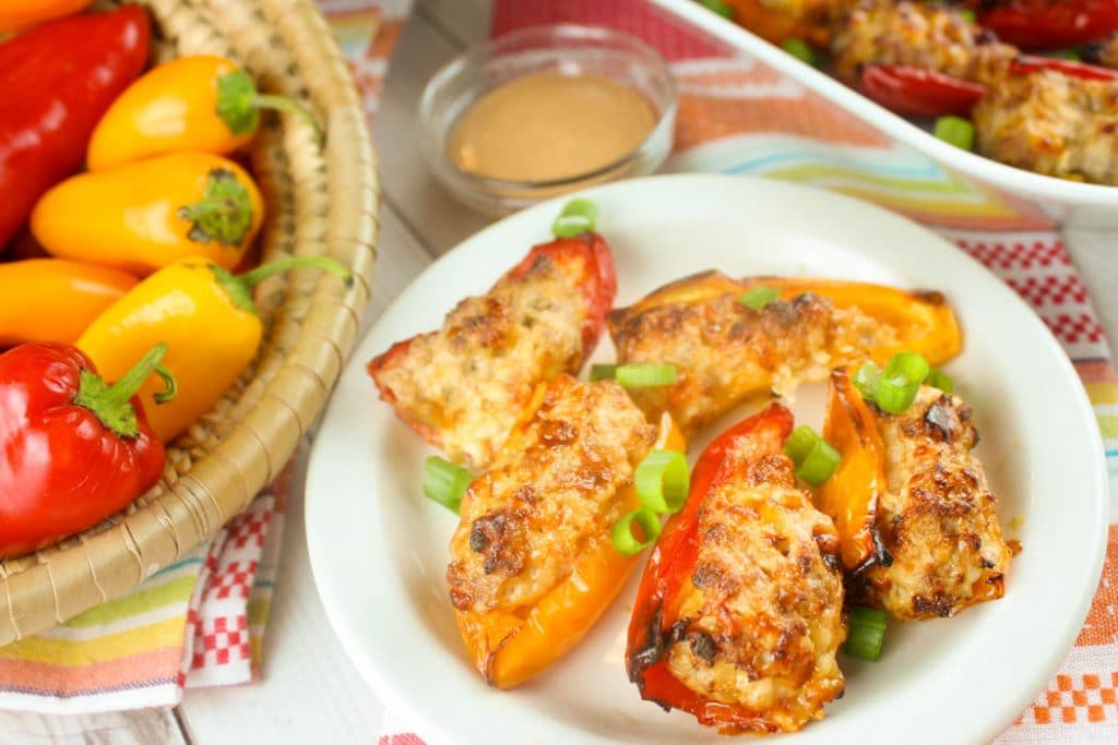 Air Fryer Stuffed Mini Peppers