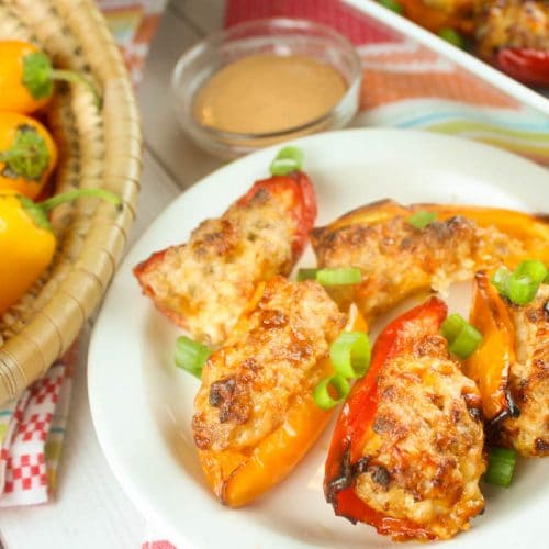 Air Fryer Stuffed Mini Peppers