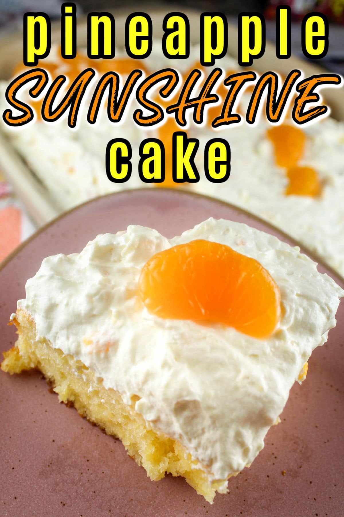 This Pineapple Orange Sunshine Cake could be the happiest cake on the planet! I mean - it's got SUNSHINE in the name! I made this to take to my friend's Easter lunch - but it's a great cake anytime and I doctored it up a bit to make it even more moist and delicious!  via @foodhussy