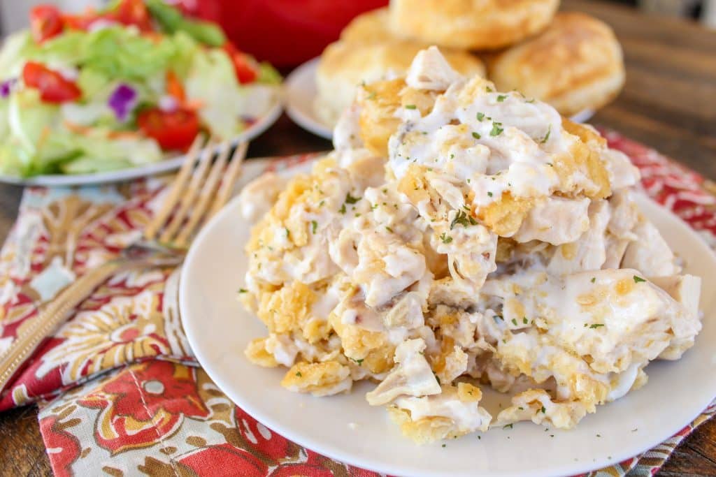 Ritz Cracker Chicken Casserole
