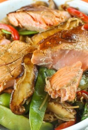 Teriyaki Salmon Noodles