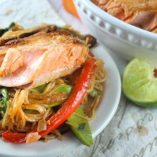 Teriyaki Salmon Noodles