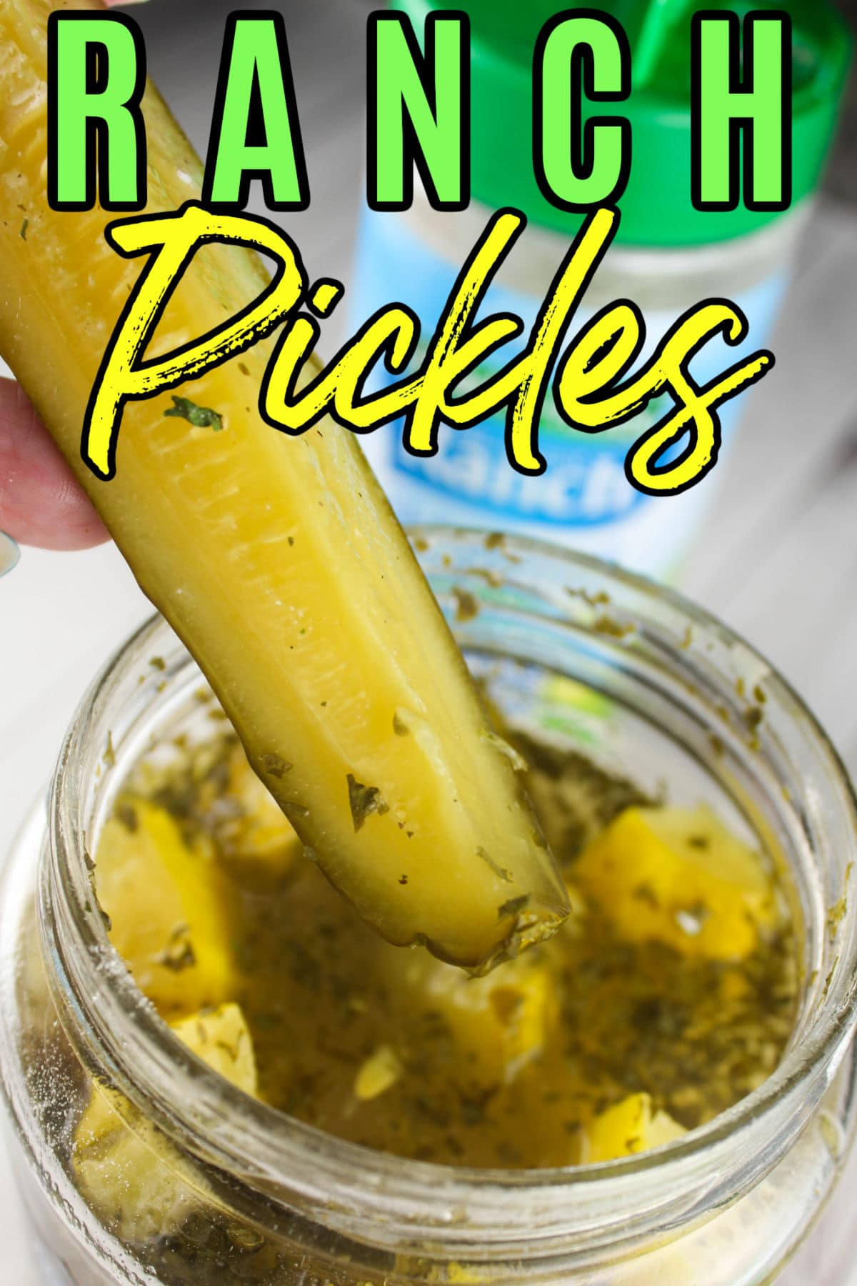 Ranch Pickles take Dill Pickles to the next level! They add a creaminess to your pickles you never knew you needed! I've done this to every jar of Dill Pickles in the house! via @foodhussy