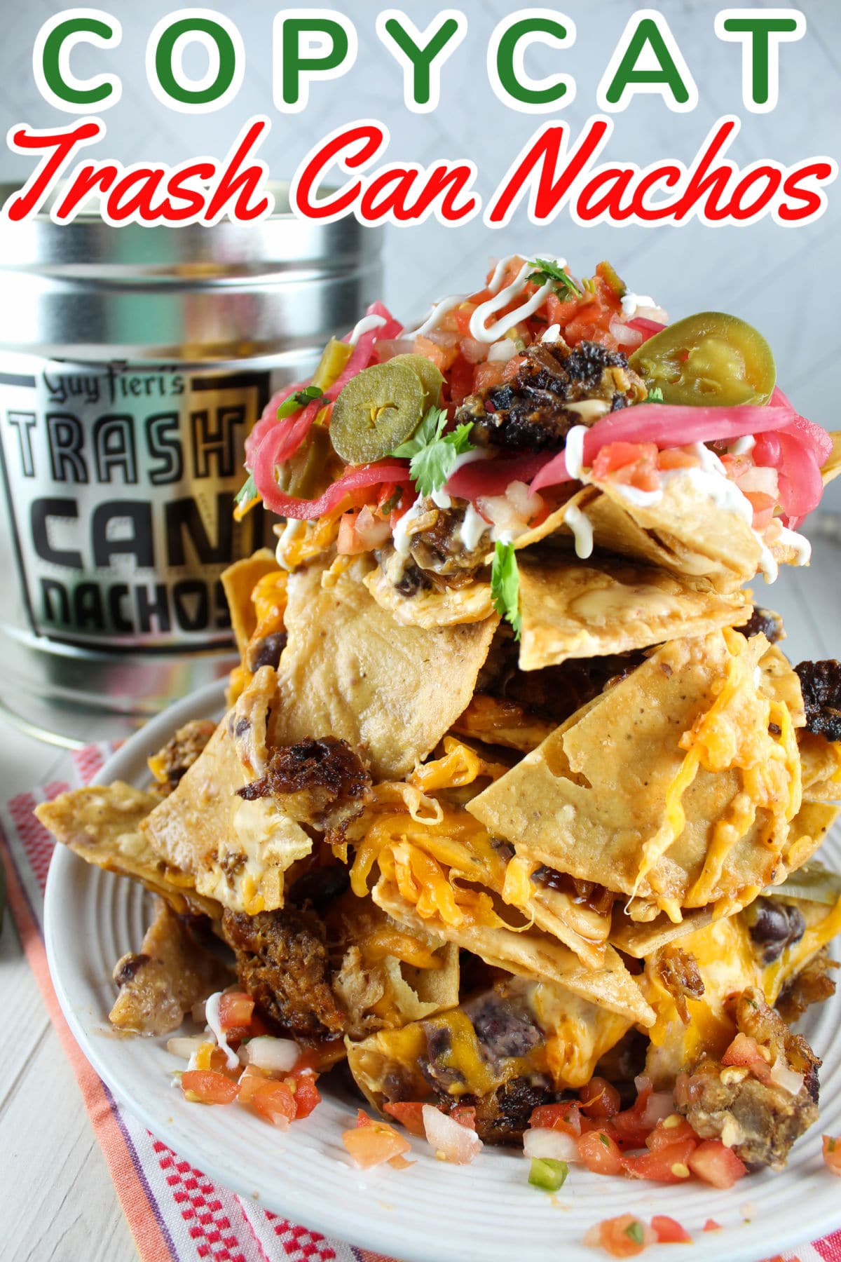 Guy Fieri's Trash Can Nachos are legendary and I made them at home - so simple and really delicious - all the layers are perfect! The key is all in the layering - which gives you the perfect cheese to chip ratio!  via @foodhussy