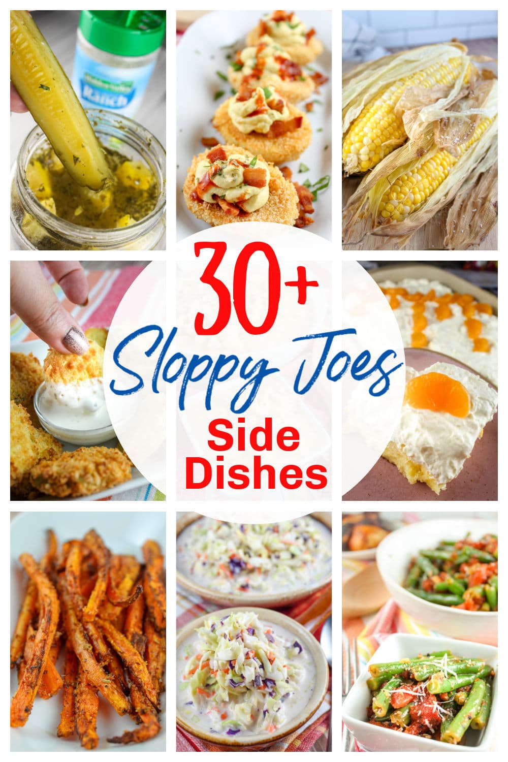 What goes best with Sloppy Joes? I mean - you've got the protein and the carbs covered - so where do you go from there? I've got 30+ side dish recipes and ideas to keep your family smiling and fed!  via @foodhussy